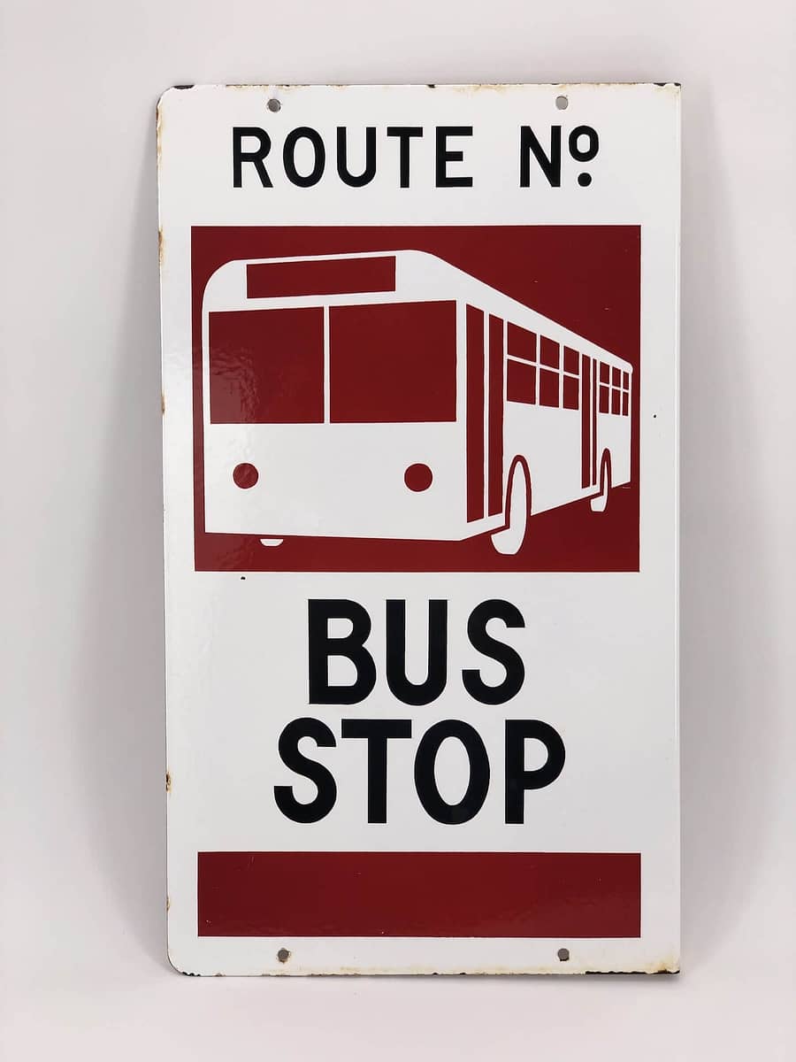 Bus-stop-australian-sign-plaque-emaillee
