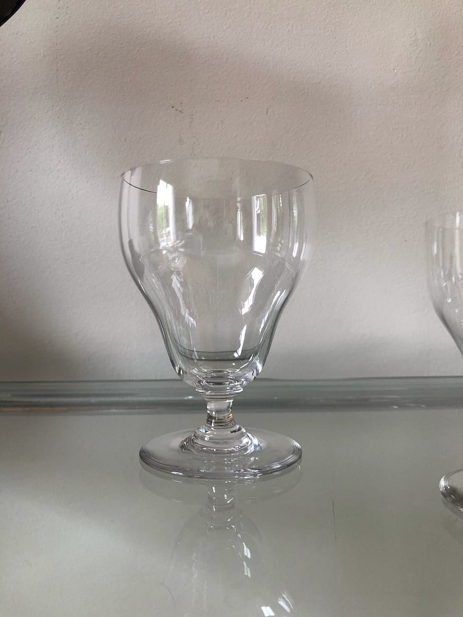 Set of crystal baccarat glasses model bâle