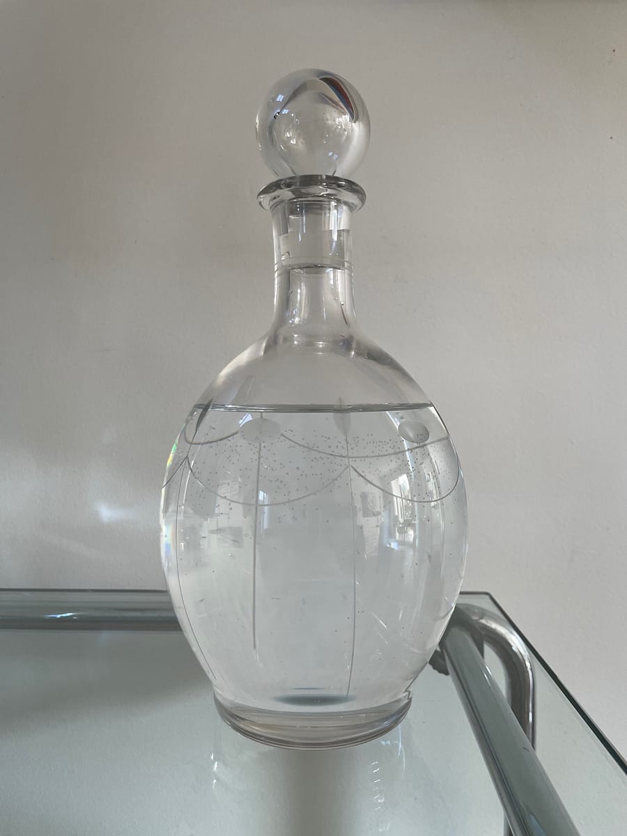 n°176 crystal wine and water carafe