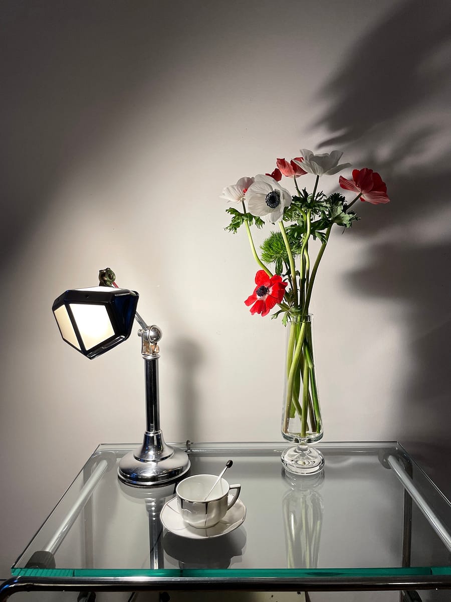 lampe de table art deco orientable