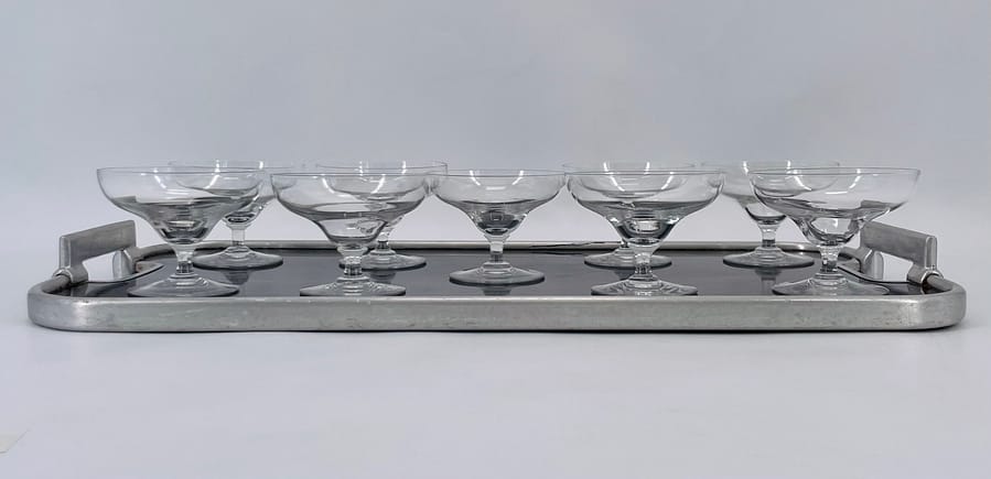 Coupes à champagne baccarat 1931 en cristal