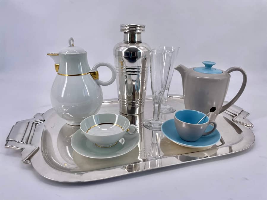 3 art deco french silverware tray ercuis