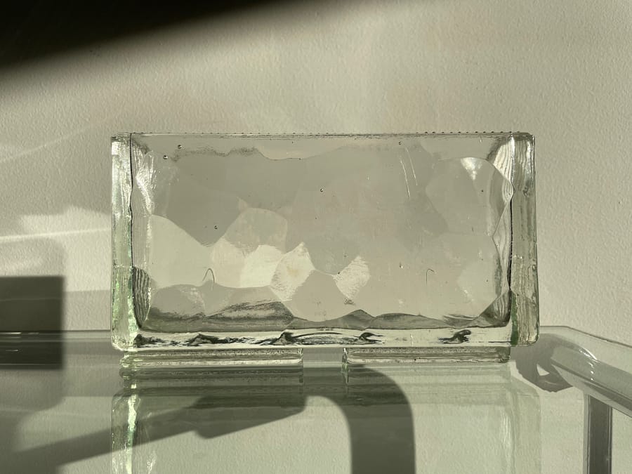 small art deco glass vase