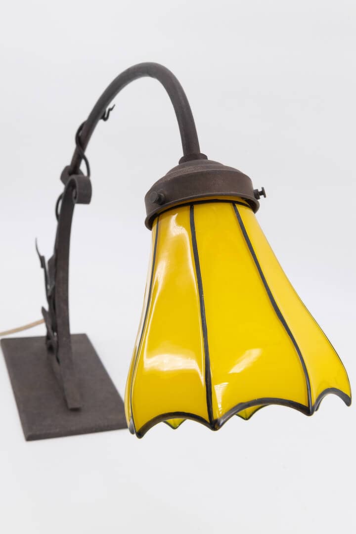 loetz 1915 table piano lamp light