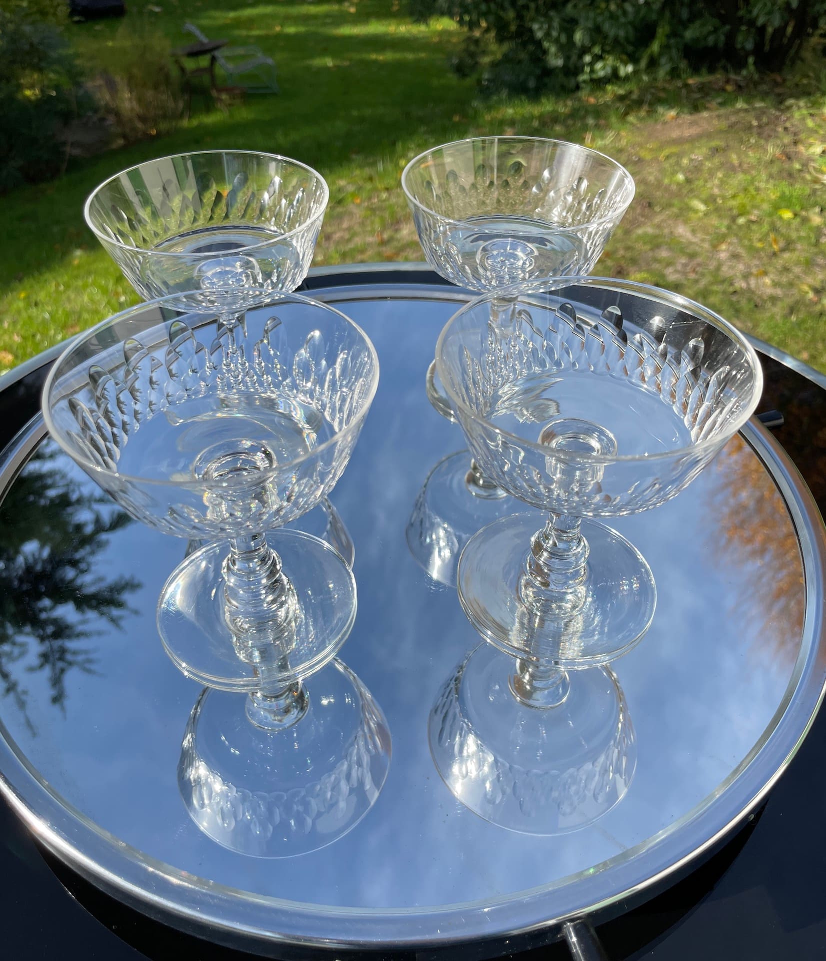 1 coupes a champagne baccarat cristal champigny