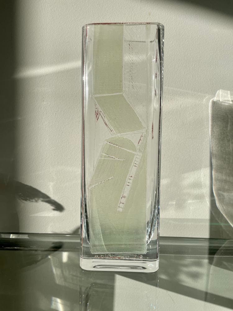 1 vase riecke la coupole 1942 cristal