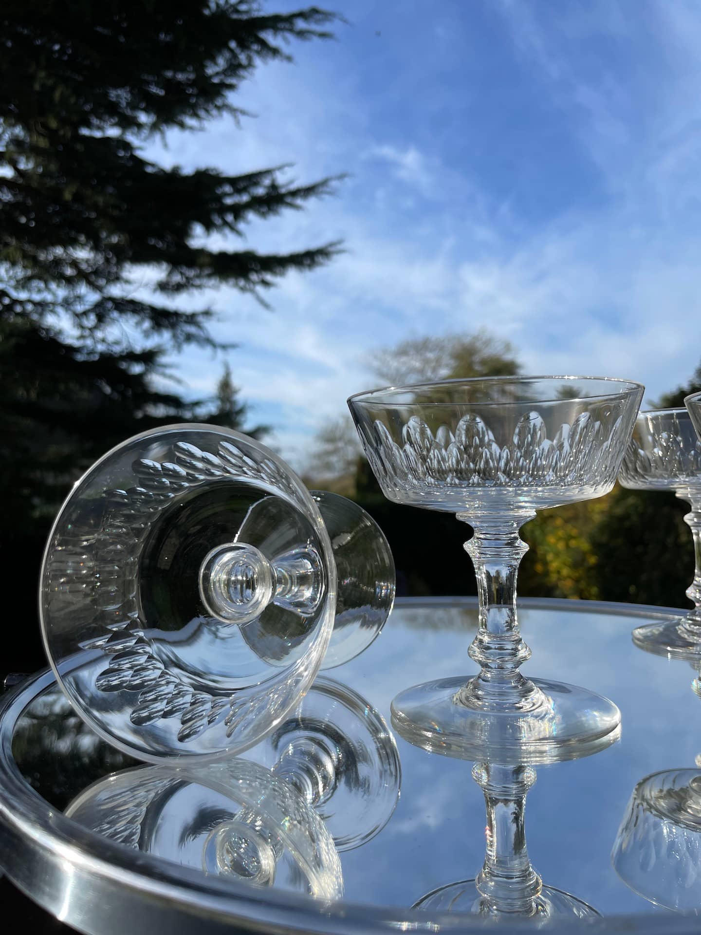 2 coupes a champagne baccarat cristal