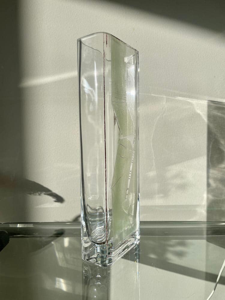 3 Anatole riecke vase cristal glass