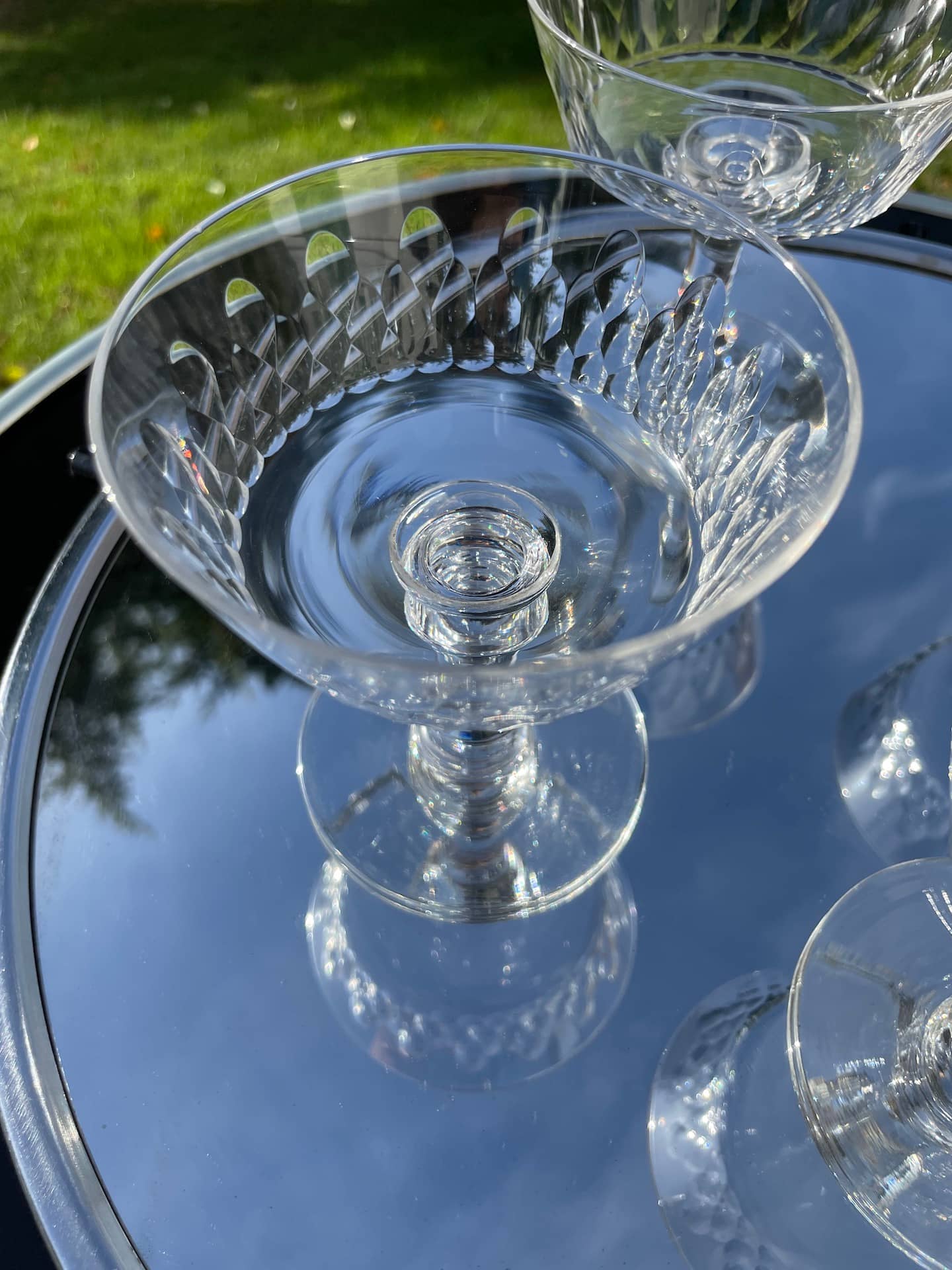 champagne glass baccarat cristal for sale