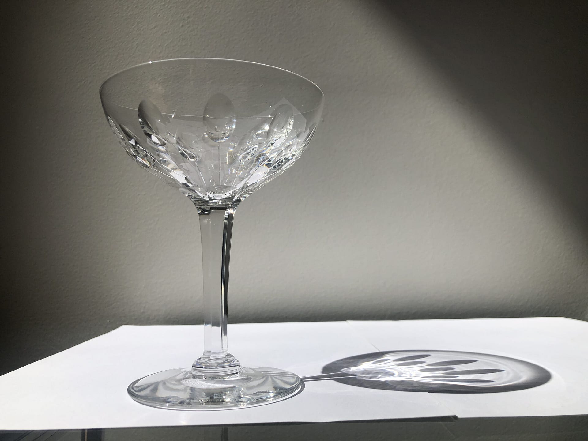 coupe a champagne cristal baccarat 1930