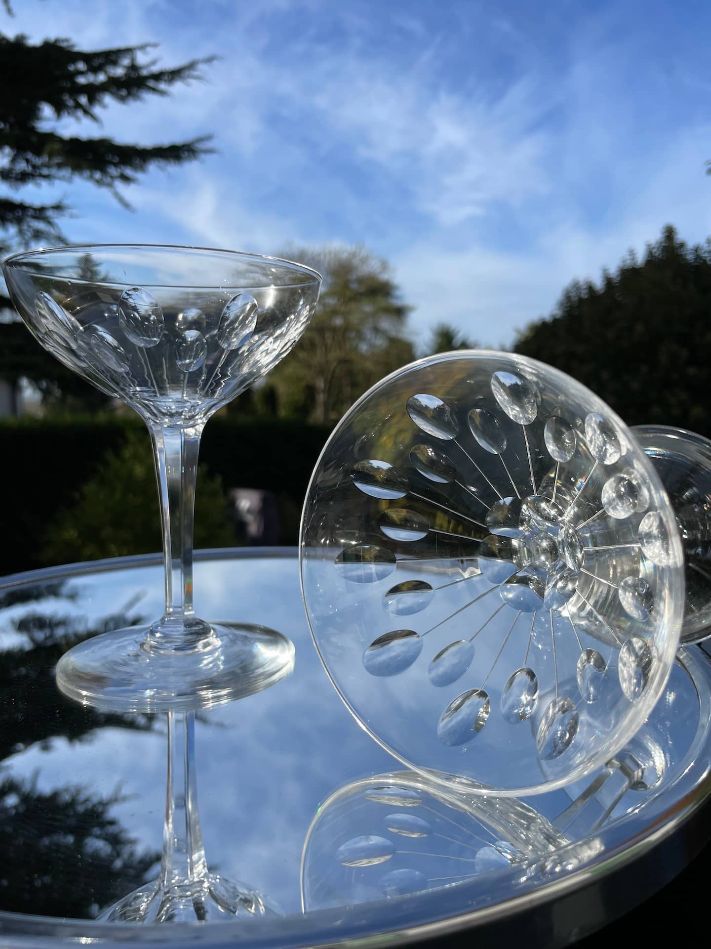 coupe a champagne cristal baccarat 1930 a