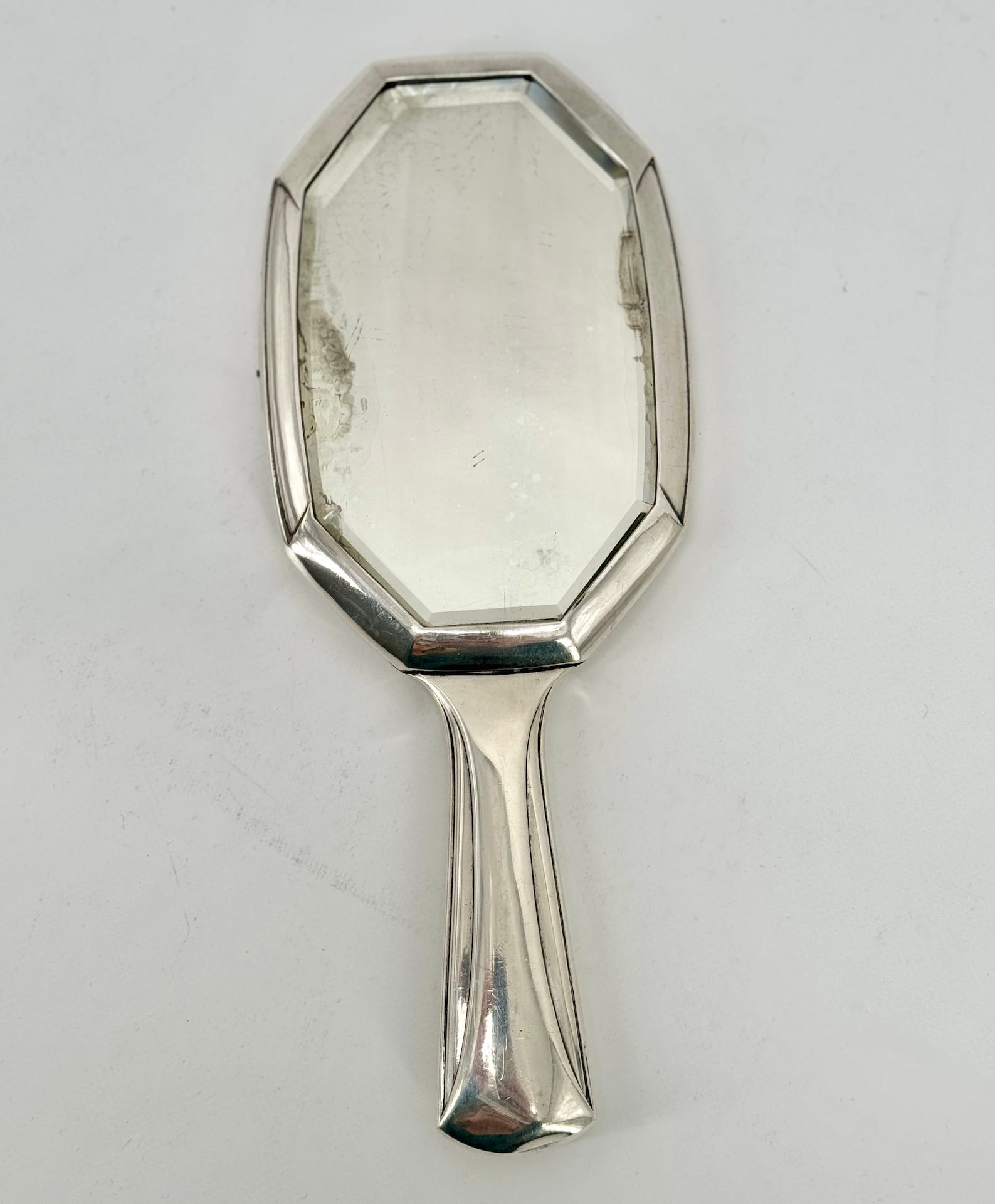 2 miroir à main 1920 métal argenté GALLLIA