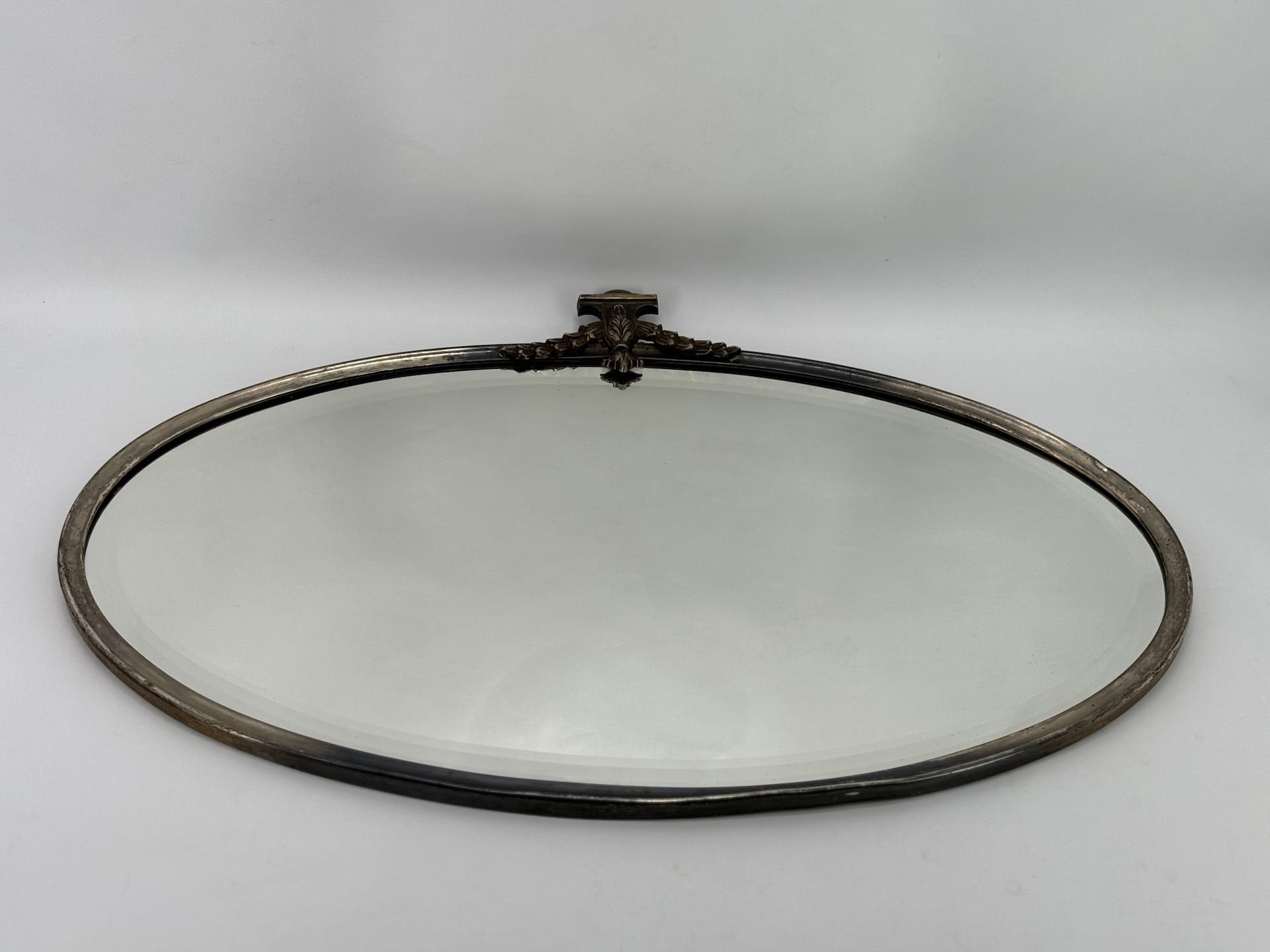 1 bevelled vintage mirror edwardian oval