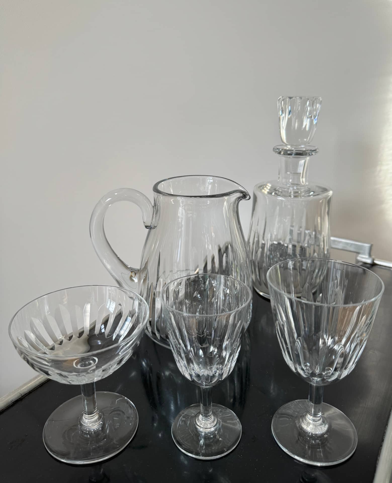 1 service verres baccarat anciens cristal Cassino