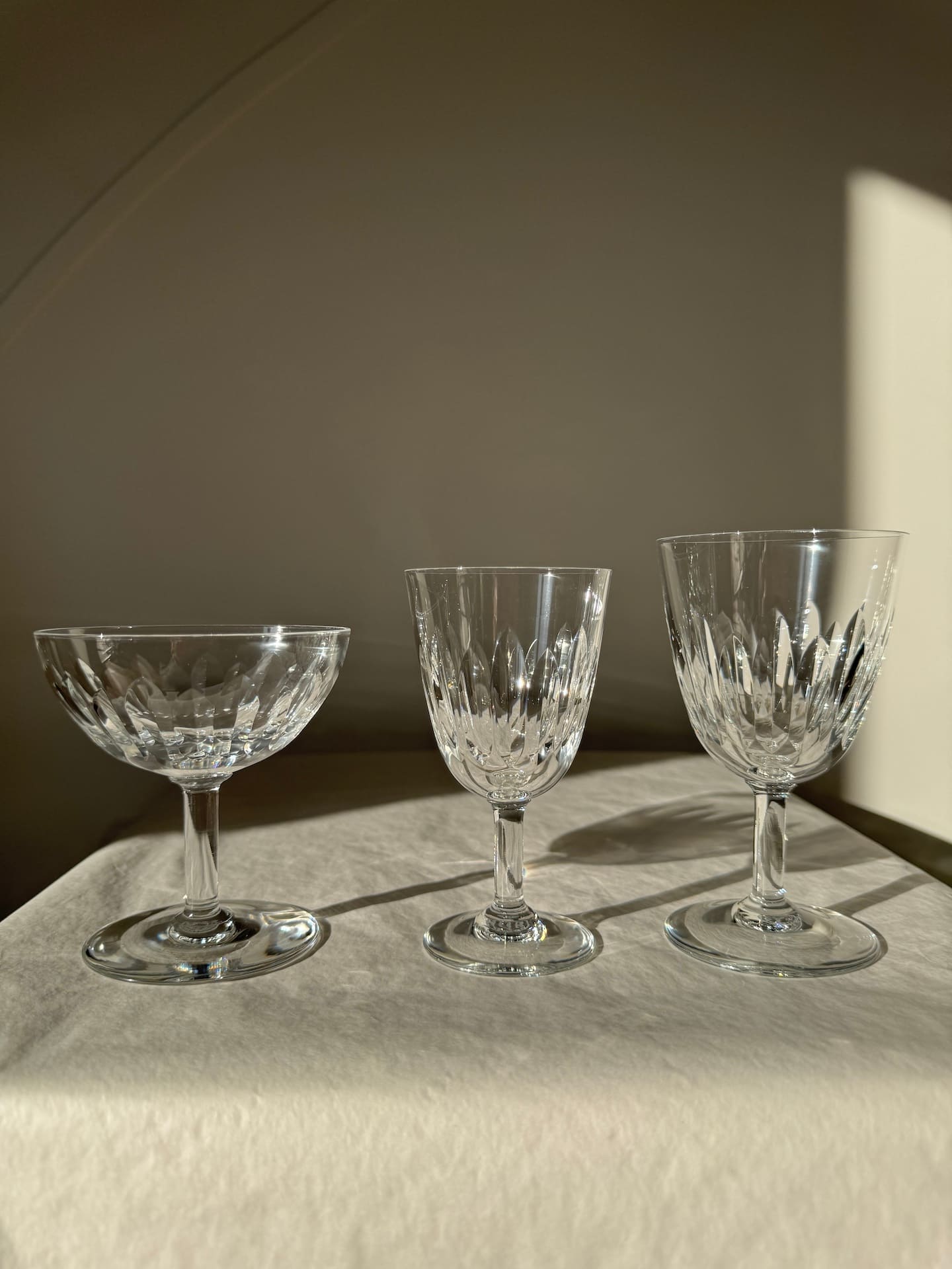 2 service verres baccarat anciens cristal cassinno 1953