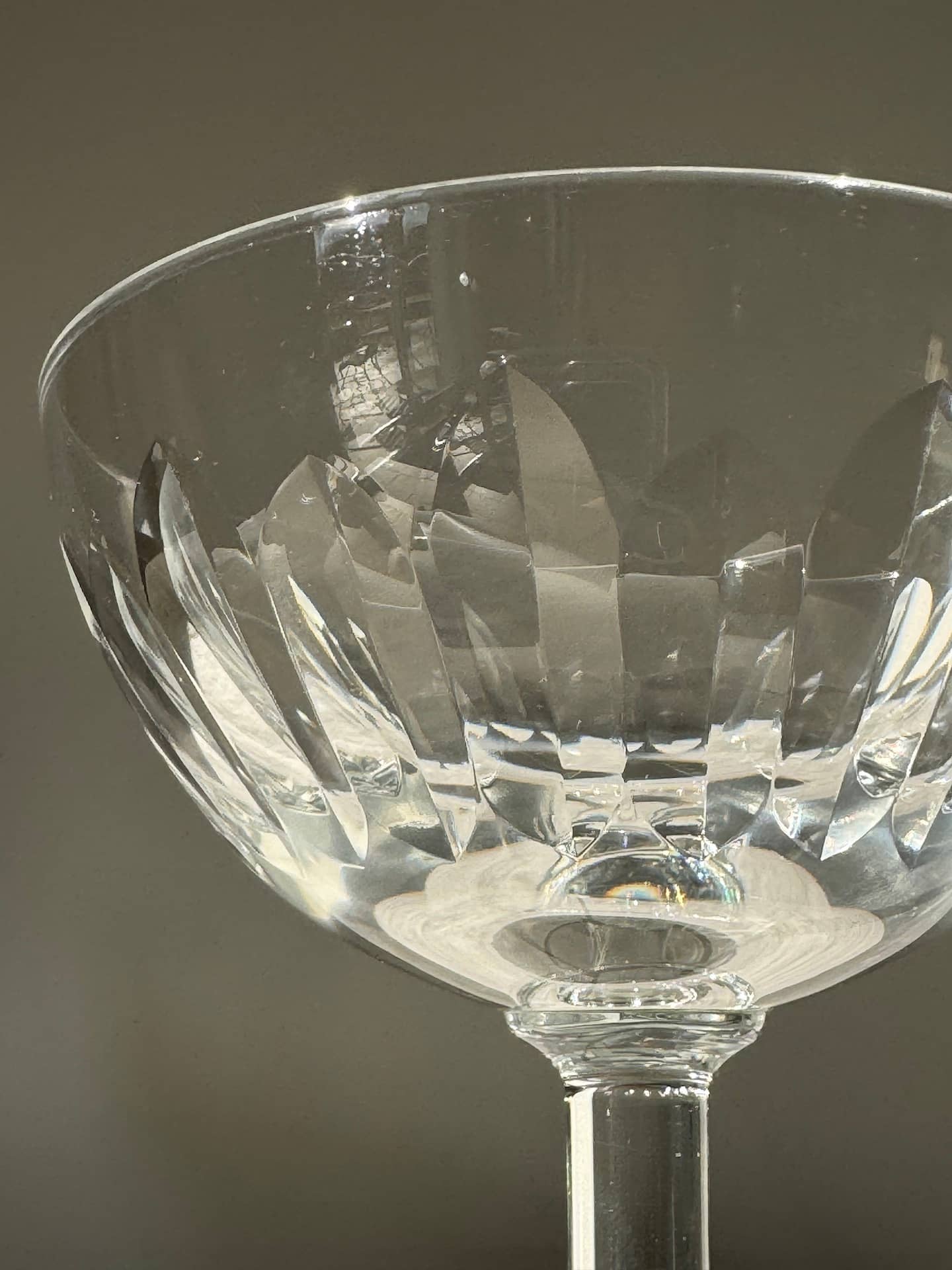 coupe a champagne baccarat cassino 1950’s