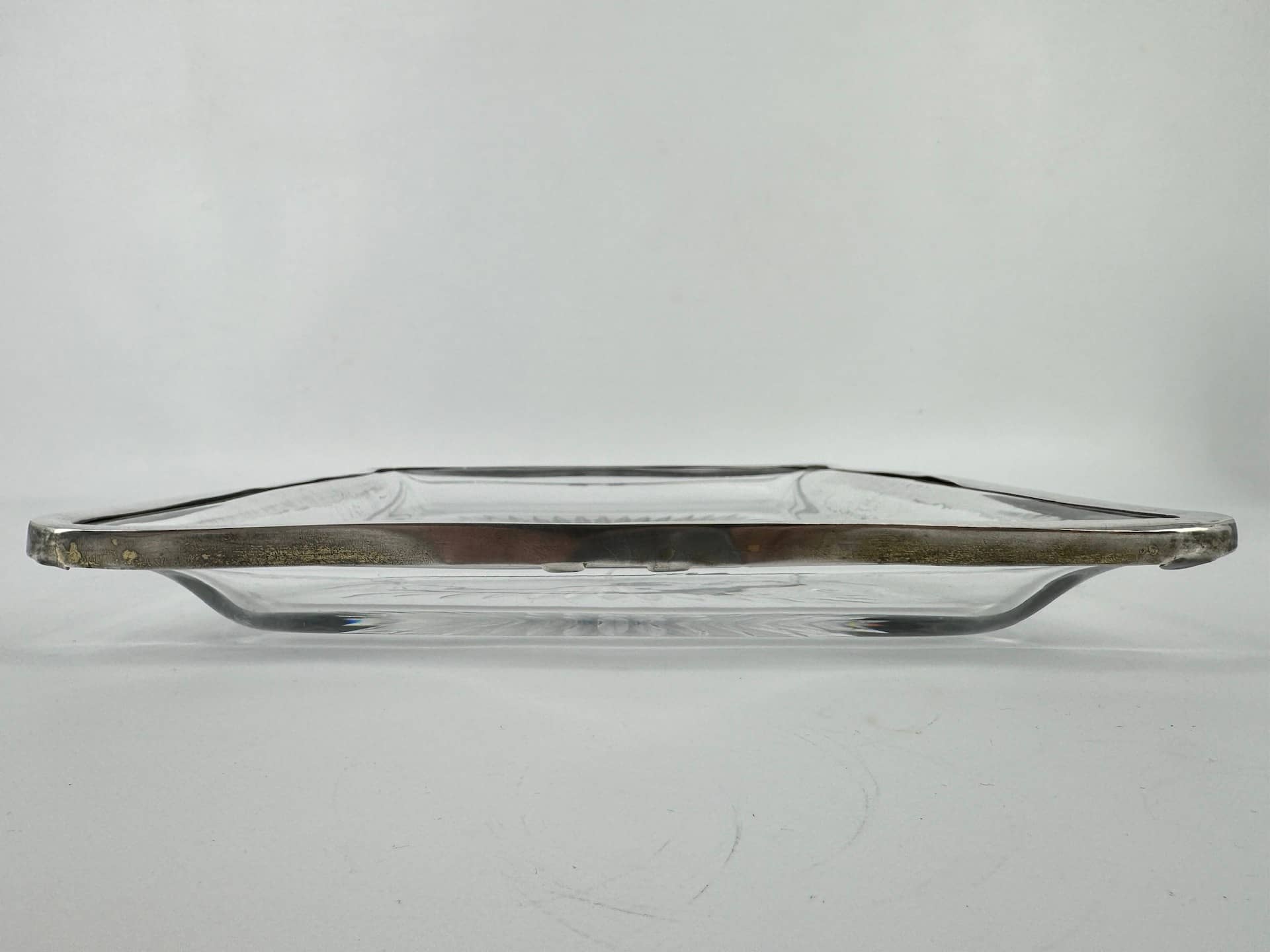 french baccarat crystal silver tray 3